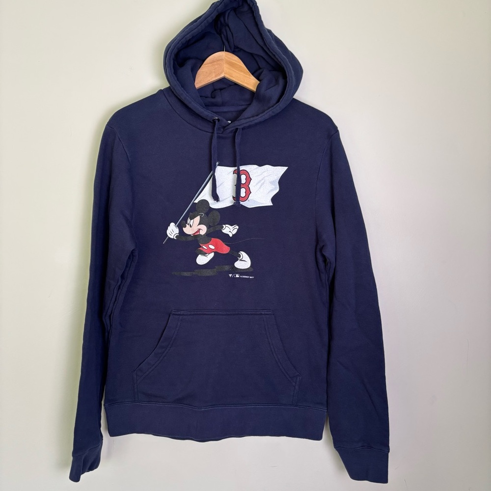 Fanatics x Disney Boston Red Sox Fly Your Flag Mickey Mouse Hoodie Sweatshirt-M